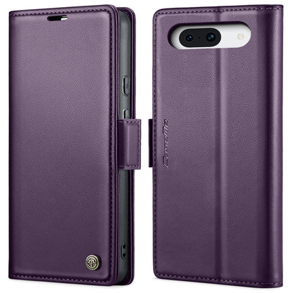 For Google Pixel 10 / 10 Pro / 9 CaseMe 023 Butterfly Buckle Litchi Texture RFID Anti-theft Leather Phone Case(Pearly Purple) - Google Cases by CaseMe | Online Shopping UK | buy2fix