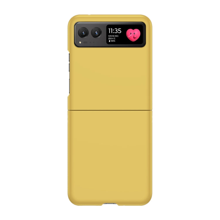 For Motorola Razr 40 Skin Feel PC Phone Case(Lemon Yellow) by buy2fix