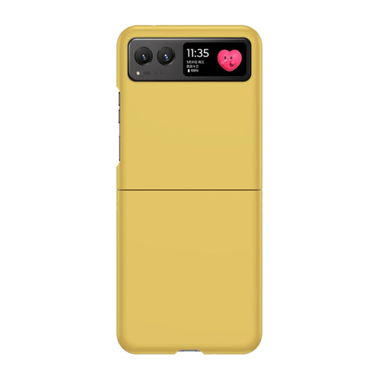For Motorola Razr 40 Skin Feel PC Phone Case(Lemon Yellow) by buy2fix