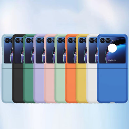 For Motorola Razr 50 Skin Feel PC Phone Case(Orange) by buy2fix