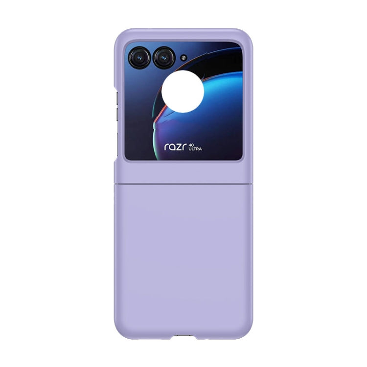 For Motorola Razr 50 Skin Feel PC Phone Case(Sakura Purple) by buy2fix