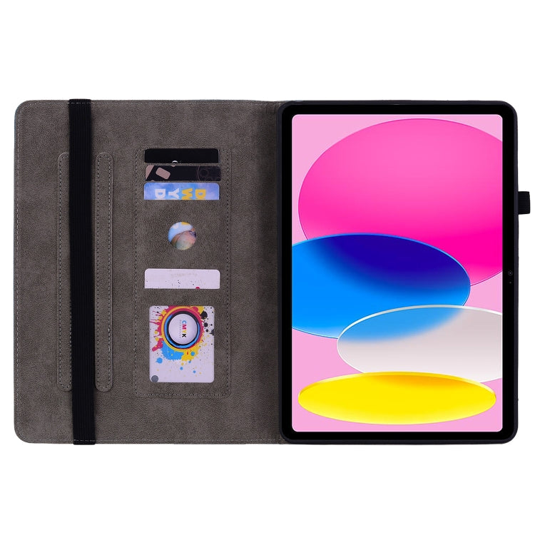 For iPad 2025 / 2022 Butterfly Rose Embossed Leather Tablet Case(Green) - iPad 2025 / 2022 Cases by buy2fix | Online Shopping UK | buy2fix