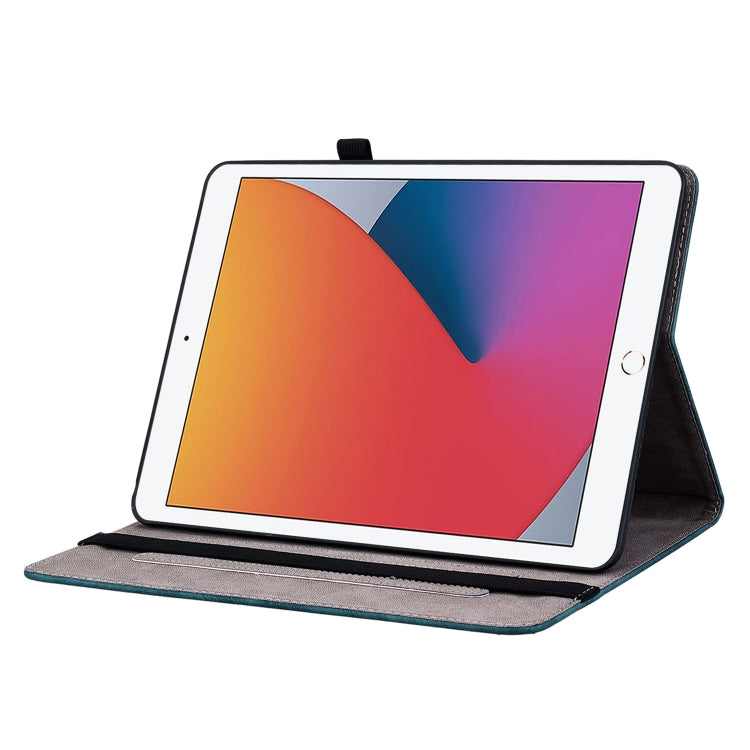 For iPad 9.7 2018 / 2017 / Air / Air 2 Butterfly Rose Embossed Leather Smart Tablet Case(Dark Blue) - iPad 9.7 (2018) & (2017) Cases by buy2fix | Online Shopping UK | buy2fix