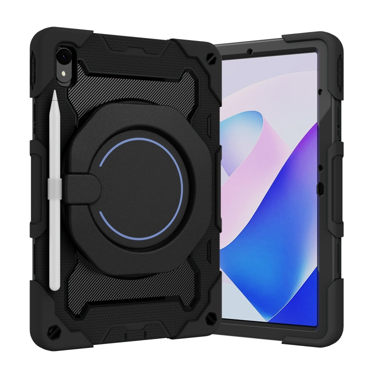For Huawei MatePad 11 2023 Armor Contrast Color Silicone + PC Tablet Case(Black) - Huawei by buy2fix | Online Shopping UK | buy2fix