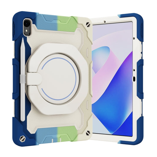 For Huawei MatePad 11 2023 Armor Contrast Color Silicone + PC Tablet Case(Colorful Blue) - Huawei by buy2fix | Online Shopping UK | buy2fix