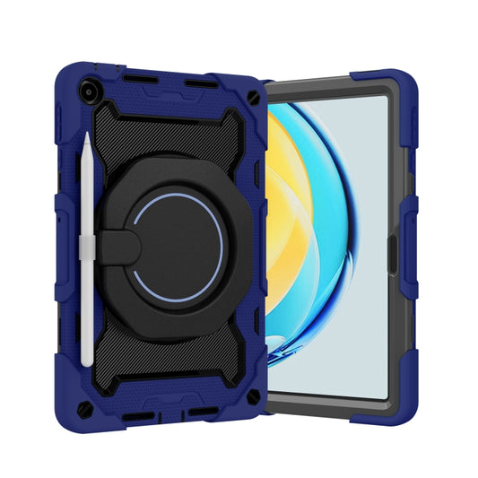 For Huawei MatePad SE 10.4 2023 Armor Contrast Color Silicone + PC Tablet Case(Navy Blue) - Huawei by buy2fix | Online Shopping UK | buy2fix
