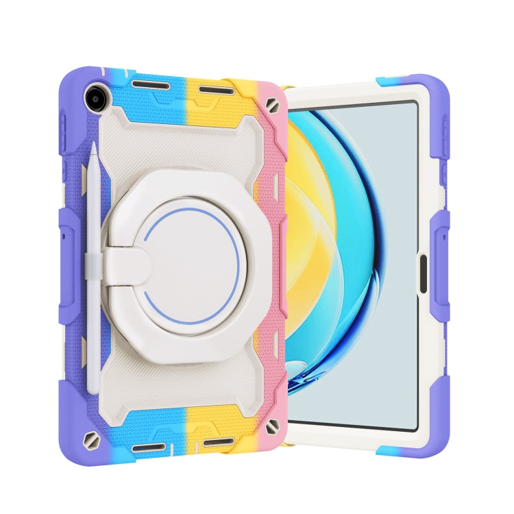 For Huawei MatePad SE 10.4 2023 Armor Contrast Color Silicone + PC Tablet Case(Colorful Pink) - Huawei by buy2fix | Online Shopping UK | buy2fix