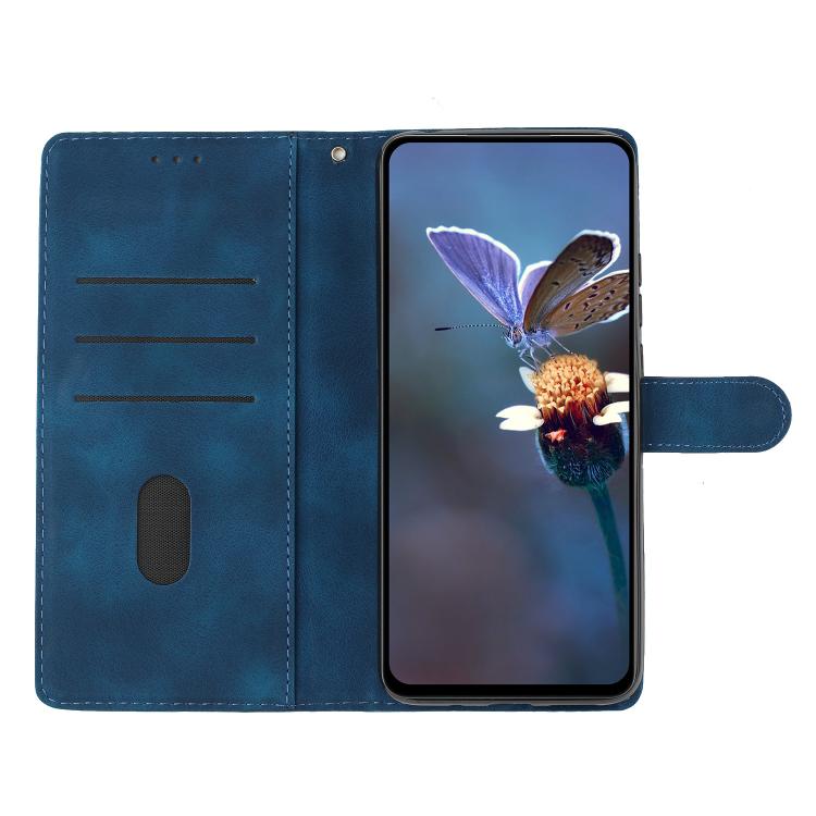 For iPhone 16e Flower Butterfly Embossing Pattern Leather Phone Case(Blue) - iPhone 16e Cases by buy2fix | Online Shopping UK | buy2fix