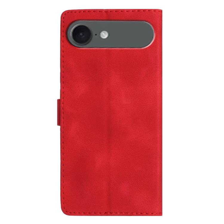 For iPhone Air Flower Butterfly Embossing Pattern Leather Phone Case(Red) - iPhone Air Cases by buy2fix | Online Shopping UK | buy2fix
