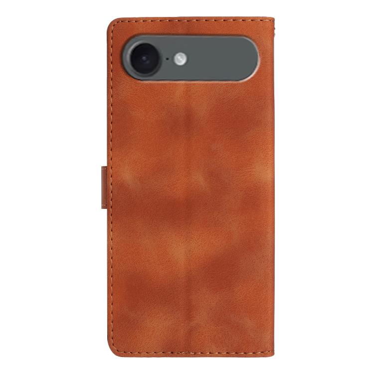 For iPhone Air Flower Butterfly Embossing Pattern Leather Phone Case(Brown) - iPhone Air Cases by buy2fix | Online Shopping UK | buy2fix