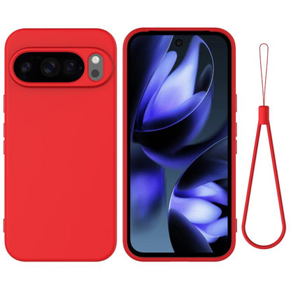 For Google Pixel 10 Pro XL Pure Color Liquid Silicone Shockproof Phone Case(Red) - Google Cases by buy2fix | Online Shopping UK | buy2fix