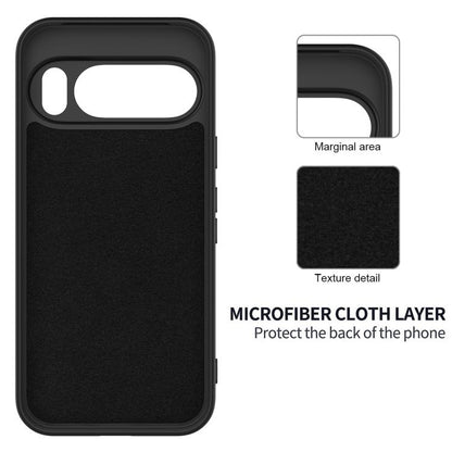 For Google Pixel 10 Pro XL Pure Color Liquid Silicone Shockproof Phone Case(Black) - Google Cases by buy2fix | Online Shopping UK | buy2fix