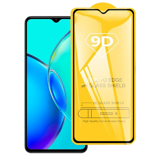 For vivo Y35+ / Y36 India / Y35m+ 9D Full Glue Screen Tempered Glass Film