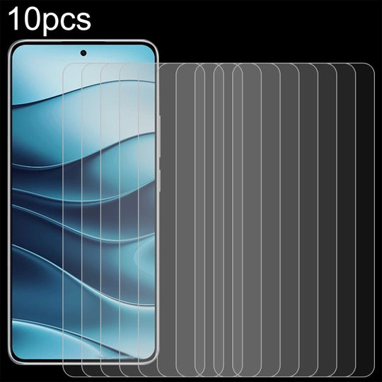 For Xiaomi Redmi Note 14 5G 10pcs 0.26mm 9H 2.5D Tempered Glass Film