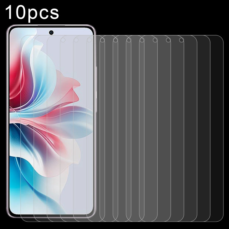 For OPPO Reno11 F / F25 Pro 10pcs 0.26mm 9H 2.5D Tempered Glass Film by buy2fix