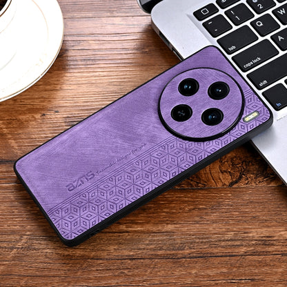 For vivo X100 AZNS 3D Embossed Skin Feel Phone Case(Purple) - vivo Cases by AZNS | Online Shopping UK | buy2fix