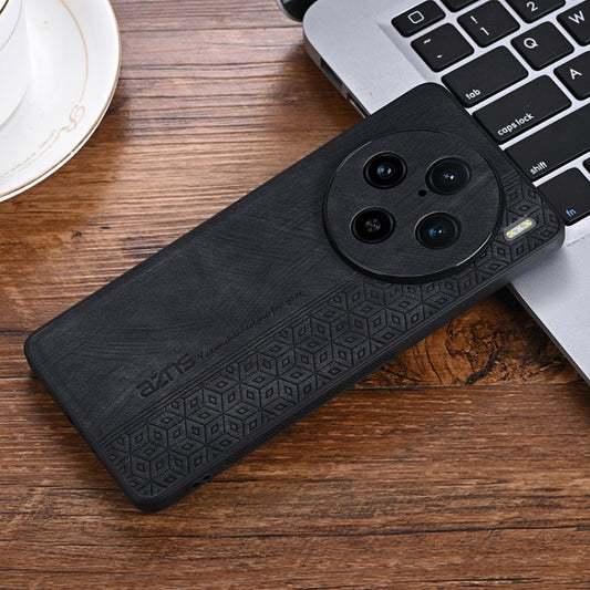 For vivo X100 Pro AZNS 3D Embossed Skin Feel Phone Case(Black) - vivo Cases by AZNS | Online Shopping UK | buy2fix