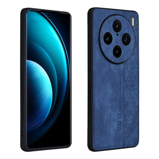 For vivo X100 Pro AZNS 3D Embossed Skin Feel Phone Case(Sapphire Blue) - vivo Cases by AZNS | Online Shopping UK | buy2fix