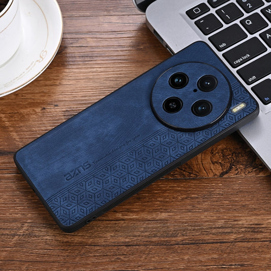 For vivo X100 Pro AZNS 3D Embossed Skin Feel Phone Case(Sapphire Blue) - vivo Cases by AZNS | Online Shopping UK | buy2fix