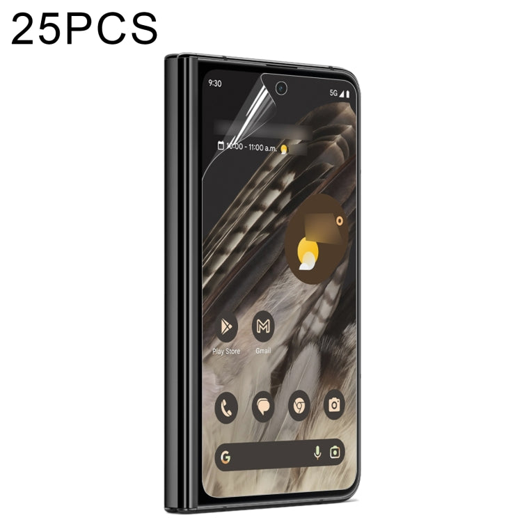 For Google Pixel Fold 25pcs Full Screen Protector Explosion-proof Front Screen Hydrogel Film by buy2fix