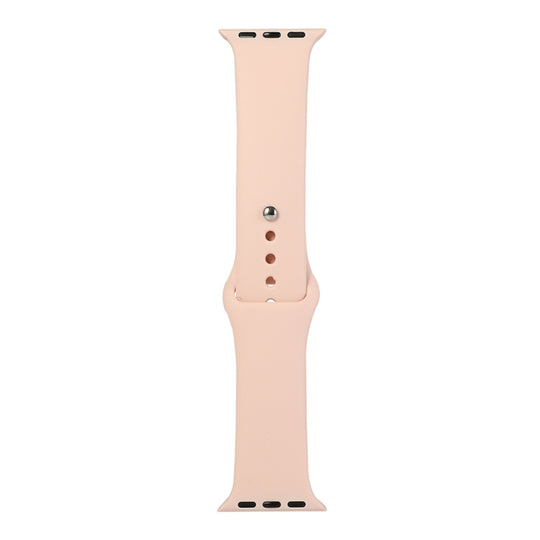 For Apple Watch Series 9&8&7 41mm / SE 3&SE 2&6&SE&5&4 40mm / 3&2&1 38mm Silicone Watch Band, Short Section (Female)(Grapefruit)