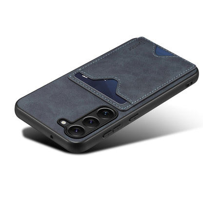 For Samsung Galaxy S24 5G Denior PU Back Cover Card Slot Holder Phone Case(Grey) - Galaxy S24 5G Cases by Denior | Online Shopping UK | buy2fix