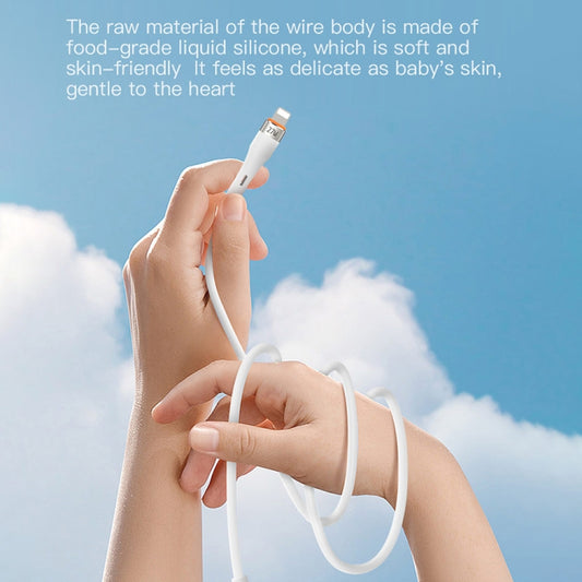 TOTU CB-2 Series USB to Type-C Aluminum Alloy Skin Feel Data Cable, Length:1m(White) - USB-C & Type-C Cable by TOTUDESIGN | Online Shopping UK | buy2fix