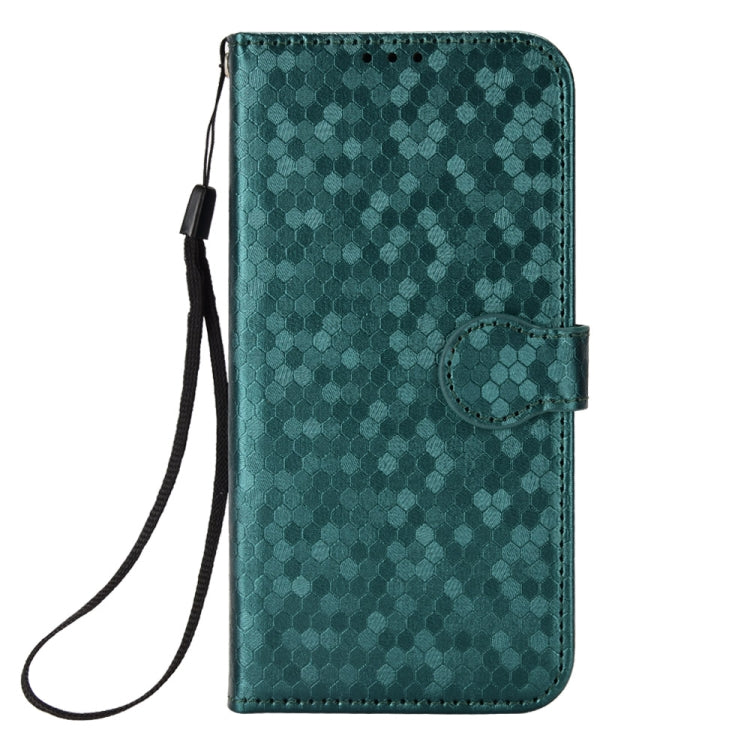 For Google Pixel 9 Honeycomb Dot Texture Leather Phone Case(Green) by buy2fix