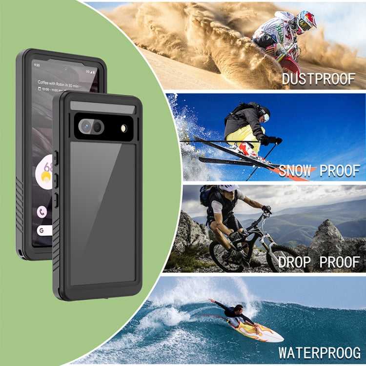 For Google Pixel 7a RedPepper Shockproof IP68 Waterproof PC + TPU Protective Case(Black) - Google Cases by RedPepper | Online Shopping UK | buy2fix