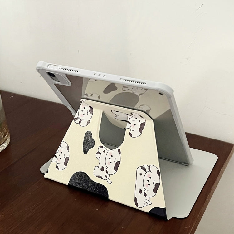 For iPad Air 11 2025 / 2024 3-Fold 360 Rotation Painted Leather Smart Tablet Case(Sweet Dog) - iPad Pro 11 (2022/2021) Cases by buy2fix | Online Shopping UK | buy2fix