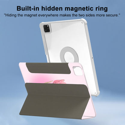 For iPad 10.2 2021 / 2020 / 10.5 720 Rotation Magnetic Painted Leather Smart Tablet Case(Tulip Glass) - iPad 10.2 Cases by buy2fix | Online Shopping UK | buy2fix