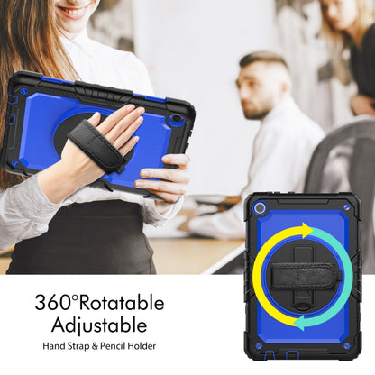 For Lenovo Tab M10 10.1 Gen 3rd Silicone Hybrid PC Tablet Case with Shoulder Strap(Blue PC) - Lenovo by buy2fix | Online Shopping UK | buy2fix