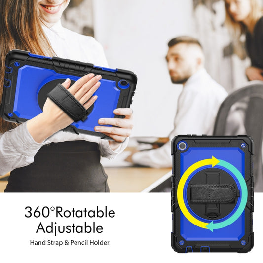 For Lenovo Tab M10 10.1 Gen 3rd Silicone Hybrid PC Tablet Case with Shoulder Strap(Blue PC) - Lenovo by buy2fix | Online Shopping UK | buy2fix