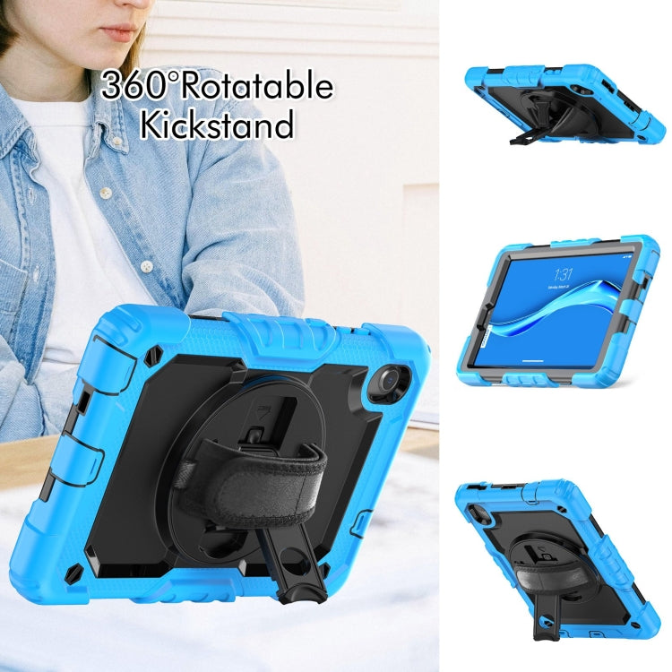 For Lenovo Tab M8 HD 2020/2019 Silicone Hybrid PC Tablet Case with Shoulder Strap(Light Blue) - Lenovo by buy2fix | Online Shopping UK | buy2fix