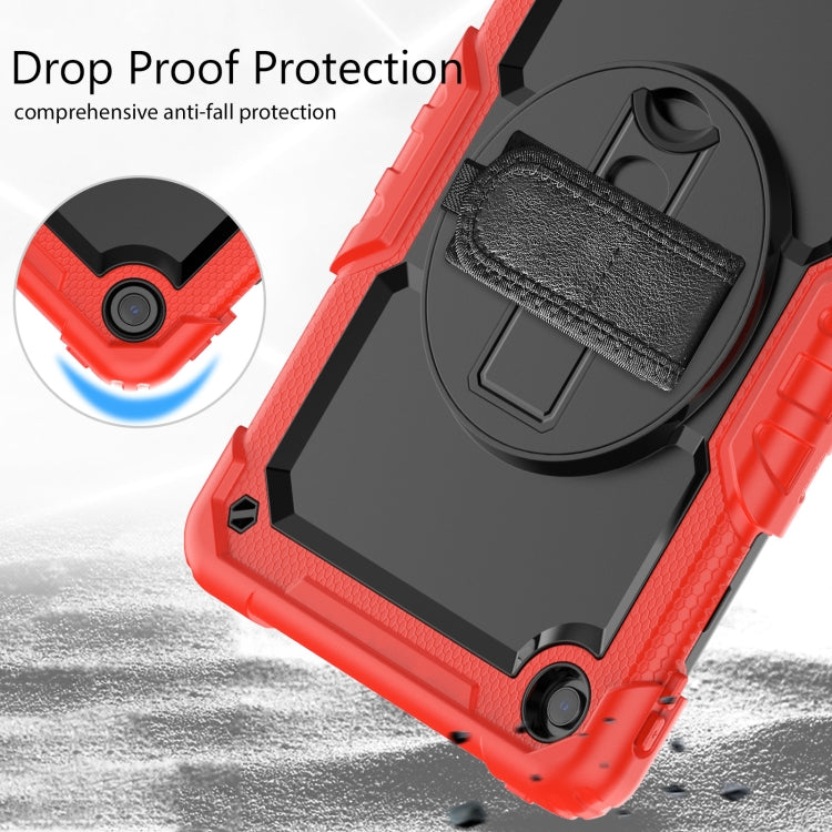 For Lenovo Tab M10 Plus 10.6 Gen 3rd Silicone Hybrid PC Tablet Case with Shoulder Strap(Red) - Lenovo by buy2fix | Online Shopping UK | buy2fix