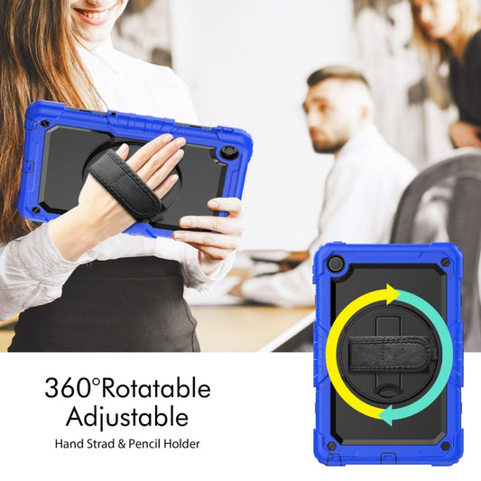 For Lenovo Tab M10 Plus 10.6 Gen 3rd Silicone Hybrid PC Tablet Case with Shoulder Strap(Blue) - Lenovo by buy2fix | Online Shopping UK | buy2fix