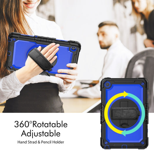 For Lenovo Tab M10 Plus 10.6 Gen 3rd Silicone Hybrid PC Tablet Case with Shoulder Strap(Blue PC) - Lenovo by buy2fix | Online Shopping UK | buy2fix