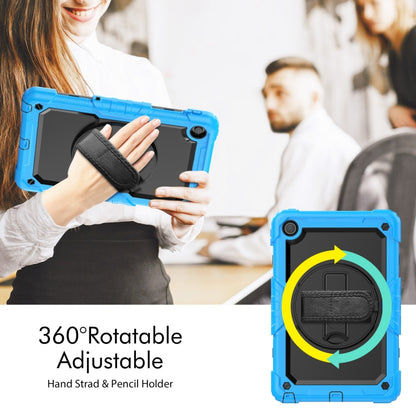 For Lenovo Tab M10 Plus 10.6 Gen 3rd Silicone Hybrid PC Tablet Case with Shoulder Strap(Light Blue) - Lenovo by buy2fix | Online Shopping UK | buy2fix