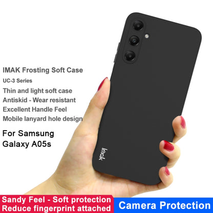 For Samsung Galaxy A05s IMAK UC-3 Series Shockproof Frosted TPU Phone Case(Black) by imak