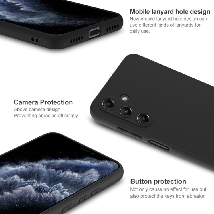 For Samsung Galaxy A15 4G IMAK UC-3 Series Shockproof Frosted TPU Phone Case(Black) by imak