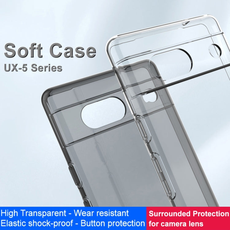 For Google Pixel 7a IMAK UX-5 Series Transparent Shockproof TPU Protective Phone Case(Transparent) by imak