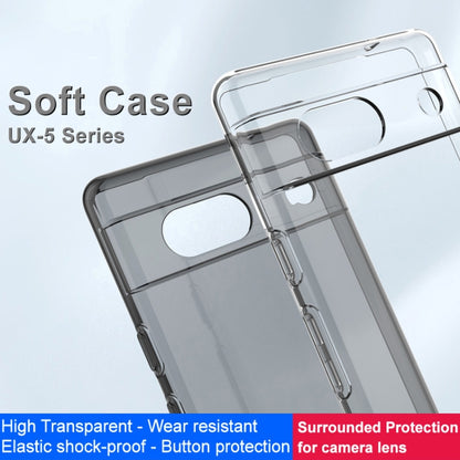 For Google Pixel 7a IMAK UX-5 Series Transparent Shockproof TPU Protective Phone Case(Transparent) by imak