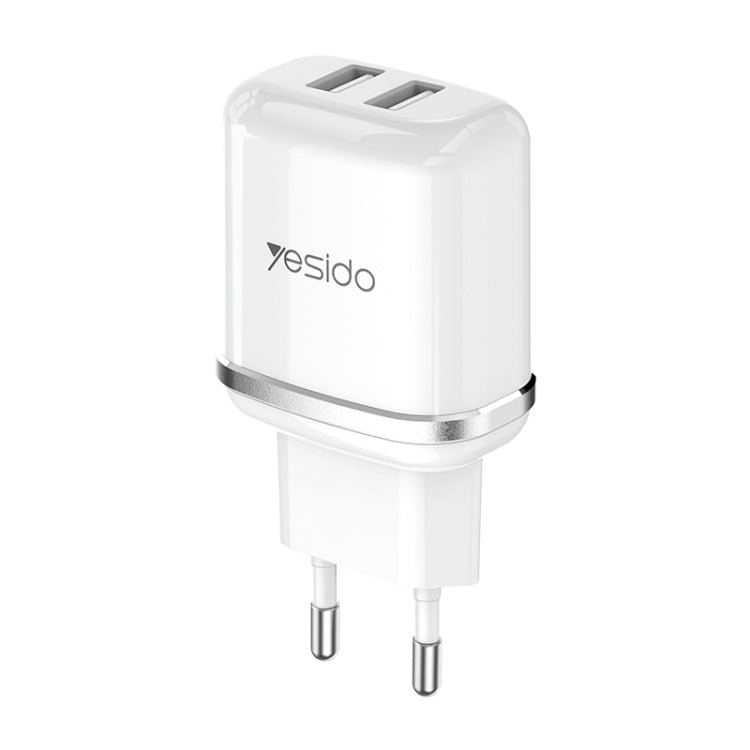 Yesido YC-26 USB Dual Ports Travel Charger(EU Plug) - USB Charger by Yesido | Online Shopping UK | buy2fix