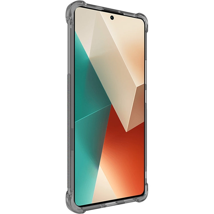 For Xiaomi Redmi Note 13 Pro+ imak Shockproof Airbag TPU Phone Case(Transparent Black) - Xiaomi Cases by imak | Online Shopping UK | buy2fix