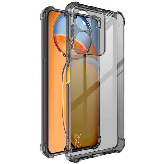 For Xiaomi Redmi 13C 4G / Poco C65 4G imak Shockproof Airbag TPU Phone Case(Transparent Black) - Xiaomi Cases by imak | Online Shopping UK | buy2fix