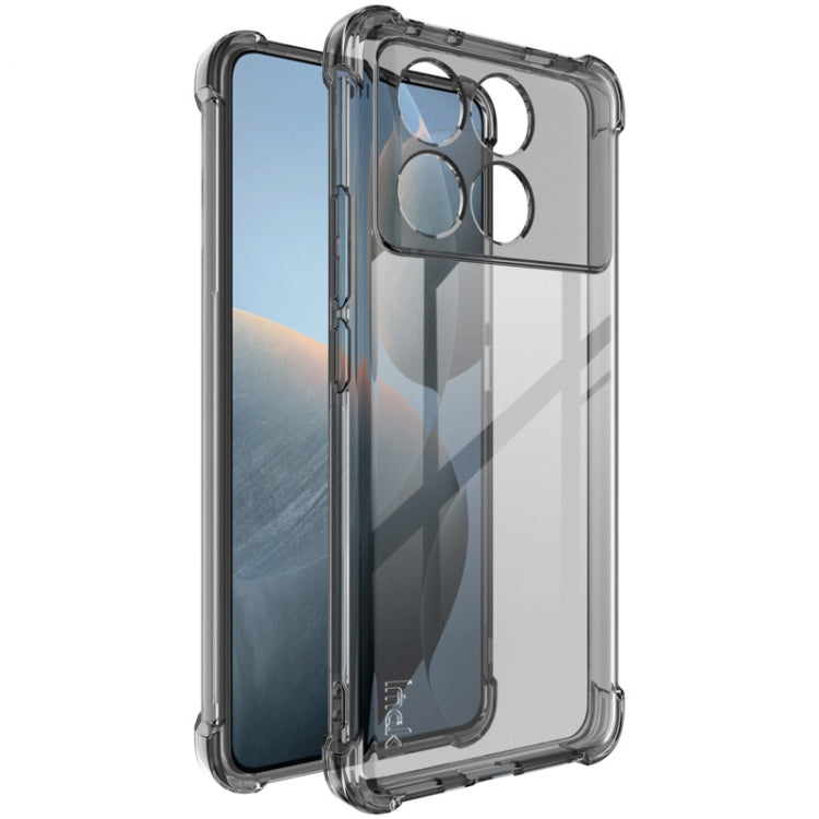 For Xiaomi Poco X6 Pro 5G/Redmi K70E 5G imak Shockproof Airbag TPU Phone Case(Transparent Black) - Xiaomi Cases by imak | Online Shopping UK | buy2fix