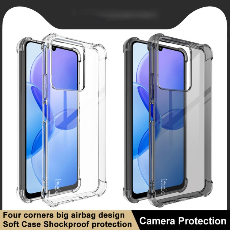 For Xiaomi Redmi 13C 5G/13R 5G imak Shockproof Airbag TPU Phone Case(Transparent Black) - Xiaomi Cases by imak | Online Shopping UK | buy2fix