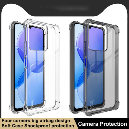 For Xiaomi Redmi 13C 5G/13R 5G imak Shockproof Airbag TPU Phone Case(Transparent Black) - Xiaomi Cases by imak | Online Shopping UK | buy2fix