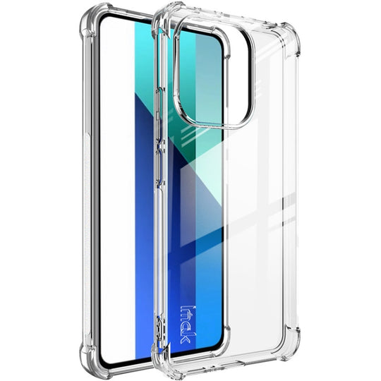 For Xiaomi Redmi Note 13 4G Global imak Shockproof Airbag TPU Phone Case(Transparent)