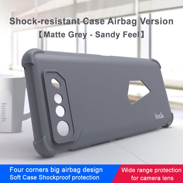 For Asus ROG Phone 7 imak Shockproof Airbag TPU Phone Case(Matte Grey) by imak